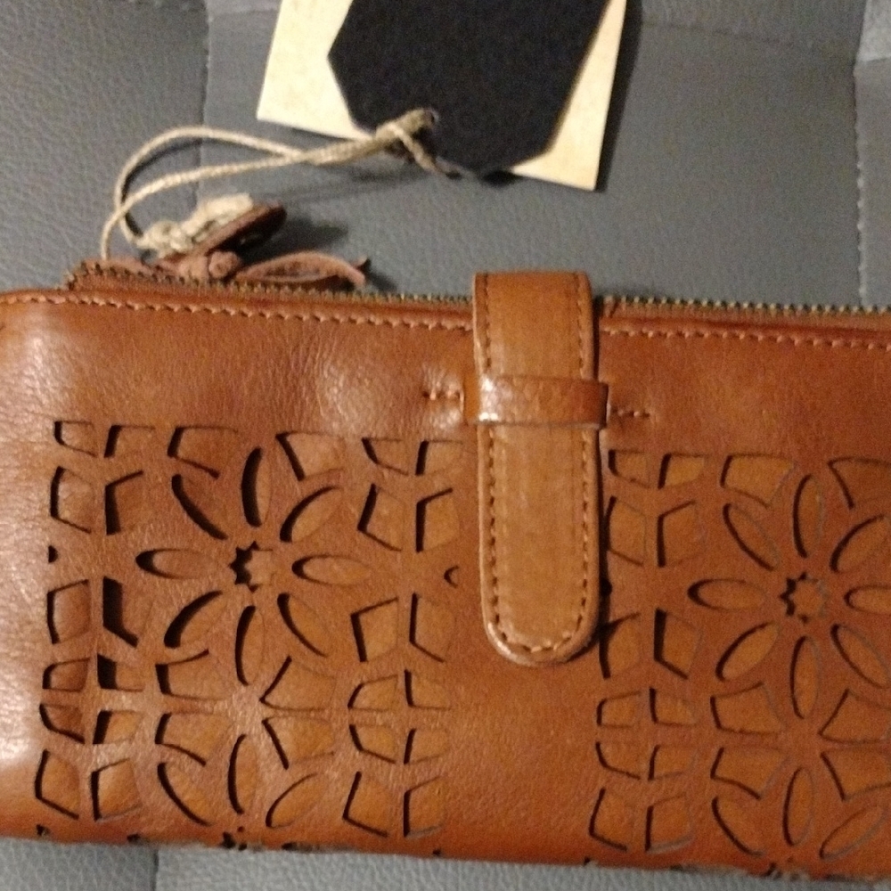 Brown Leather Women's Wallet - Picture 5 of 5